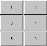 Shows 6 buttons in rows of 2. Row 1 shows buttons 1 then 2.
 Row 2 shows buttons 3 then 4. Row 3 shows buttons 5 then 6.