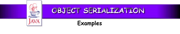 Object Serialization Examples