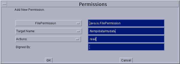 First File Permission